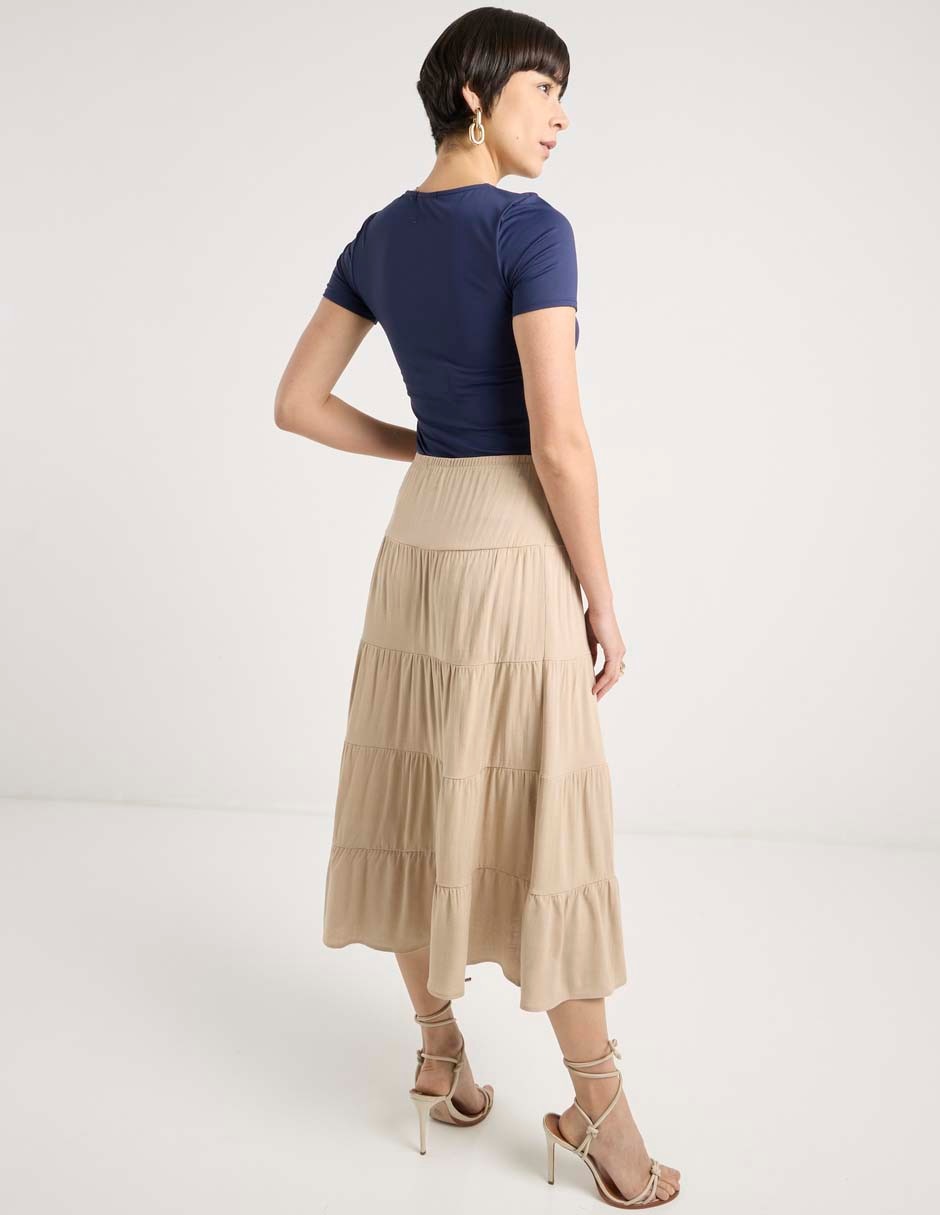 Falda midi Petite Studio a la cintura