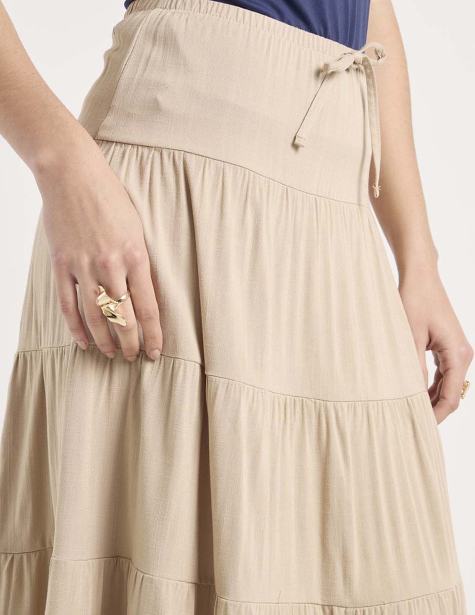 Falda midi Petite Studio a la cintura