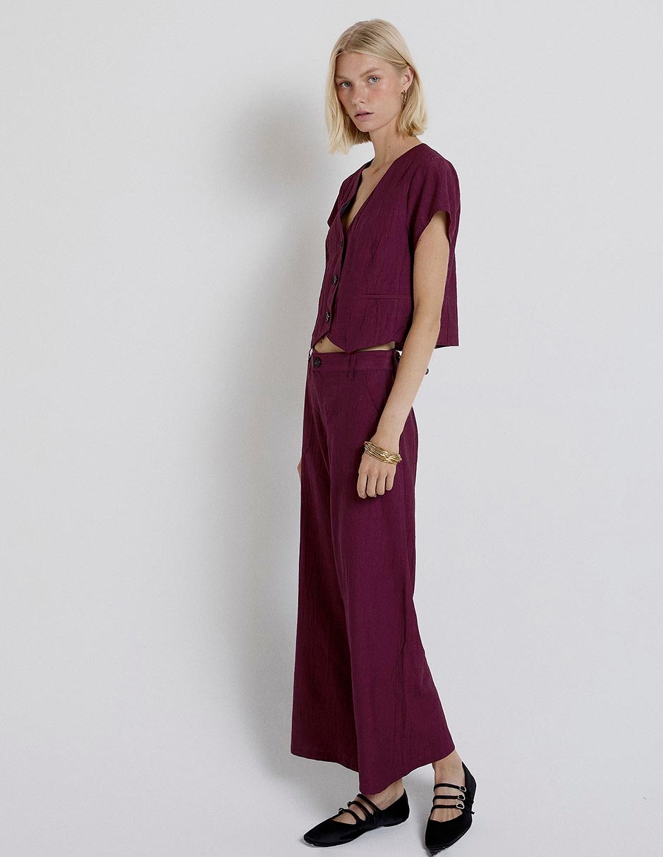 Pantalón coulotte Renatta& amplio para mujer 3