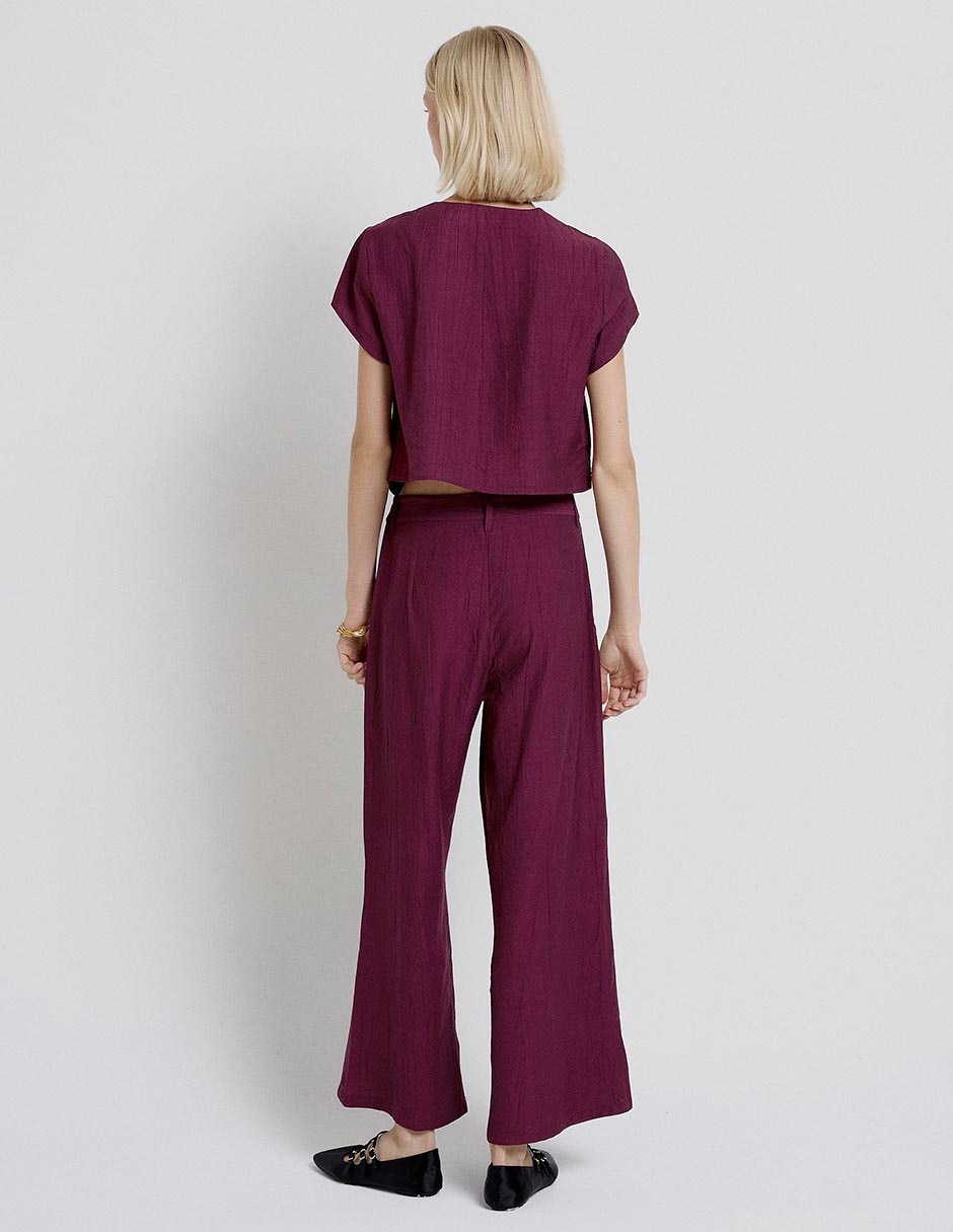 Pantalón coulotte Renatta& amplio para mujer 4