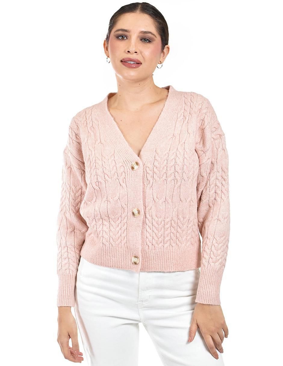 Suéter cuello V para mujer