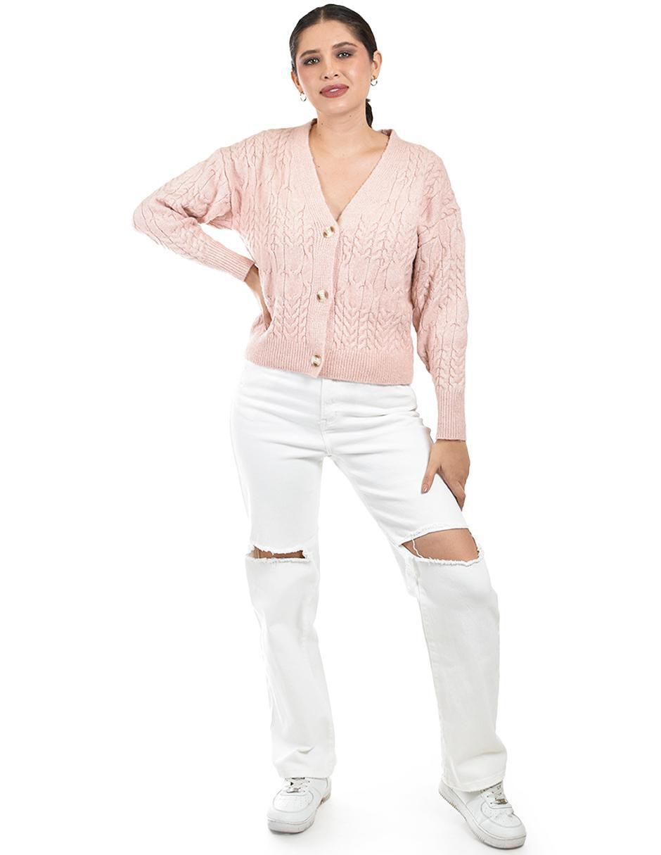 Suéter cuello V para mujer 5
