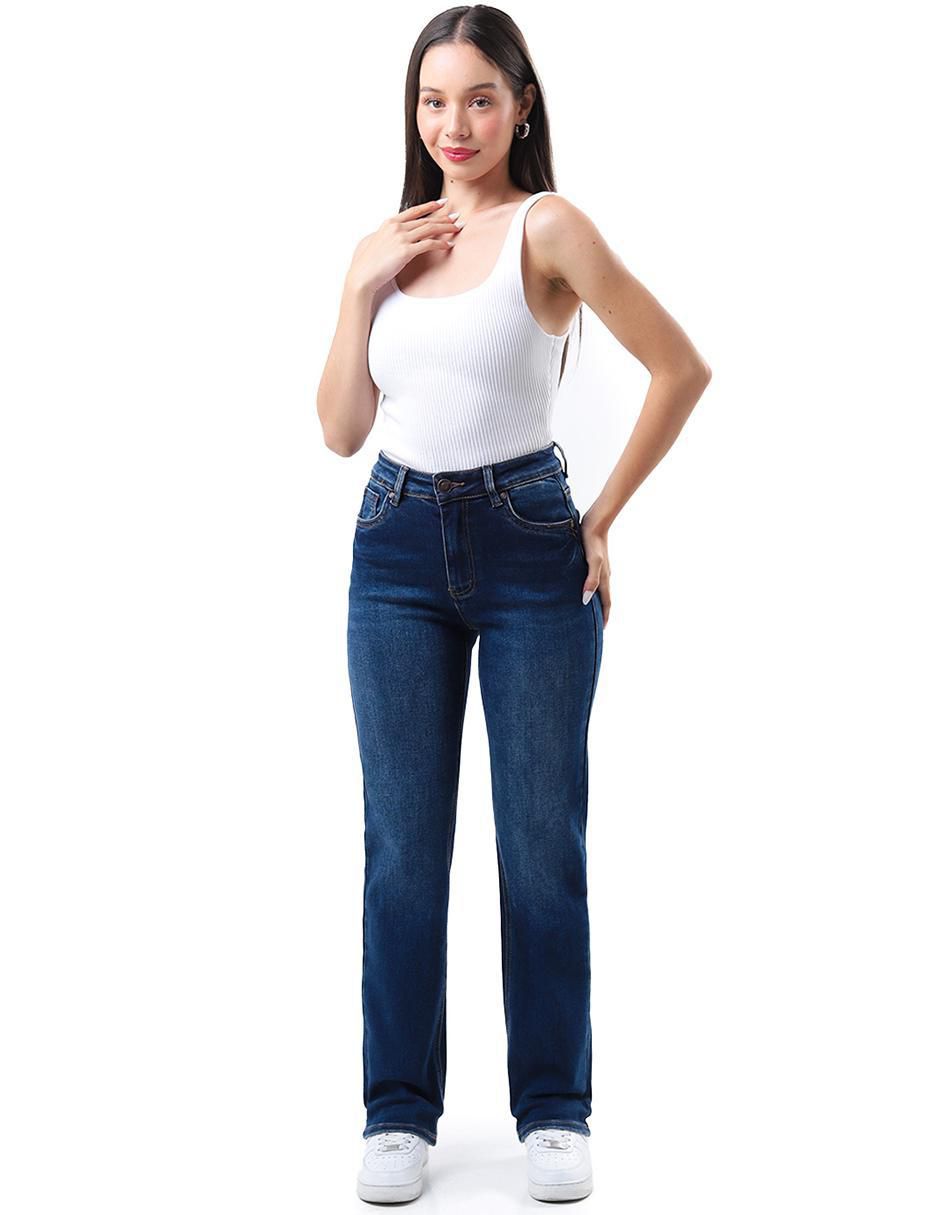 Jeans straight para mujer 4