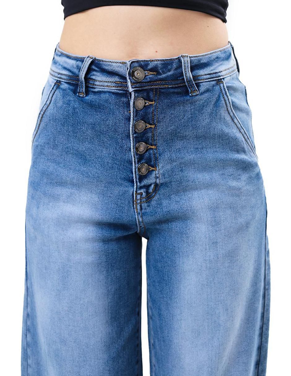 Jeans baggy corte cintura alta para mujer 3