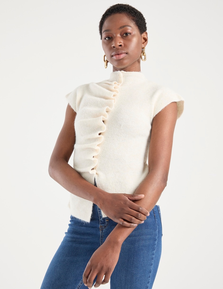 Blusa manga corta para mujer