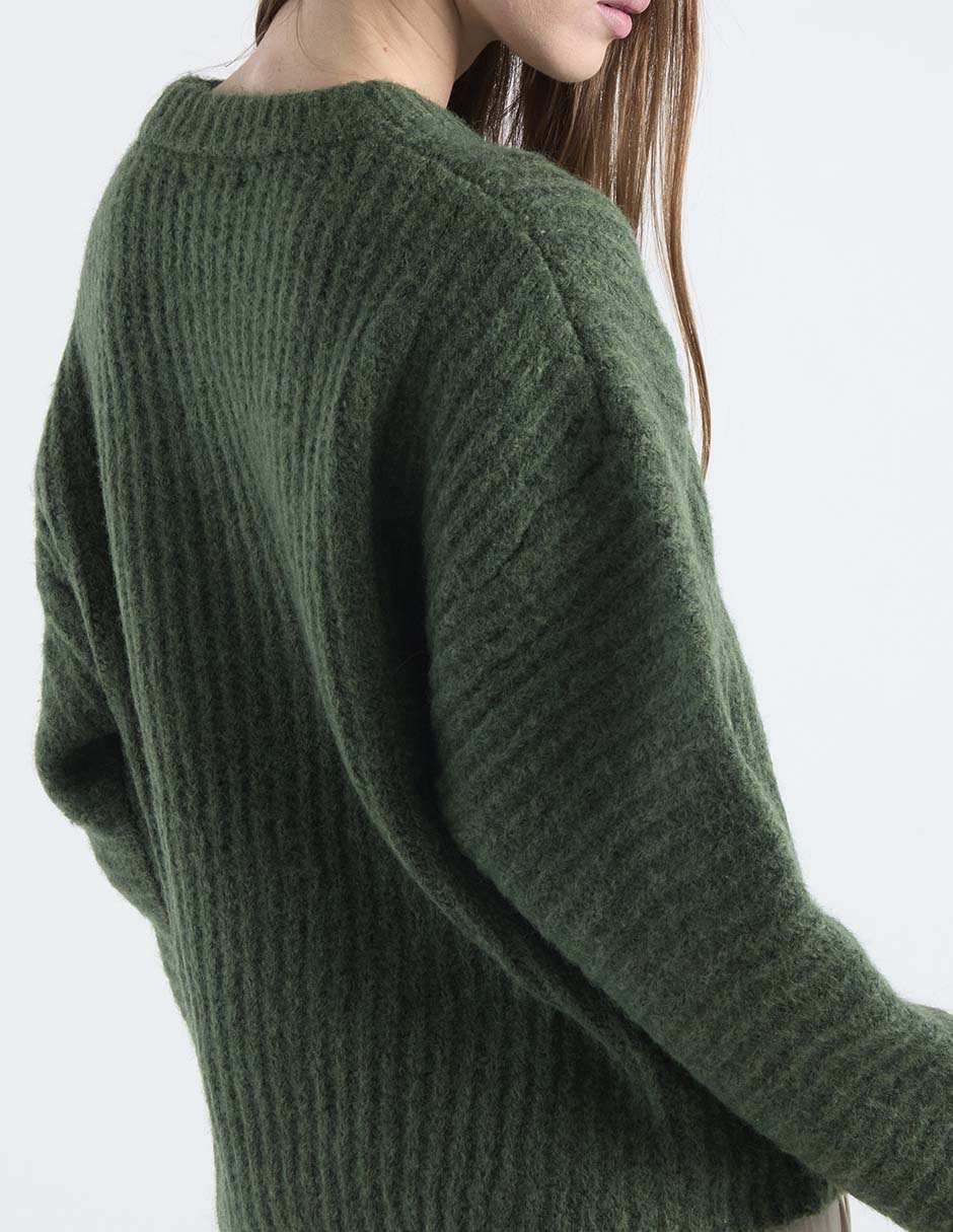 Suéter cuello redondo para mujer 5