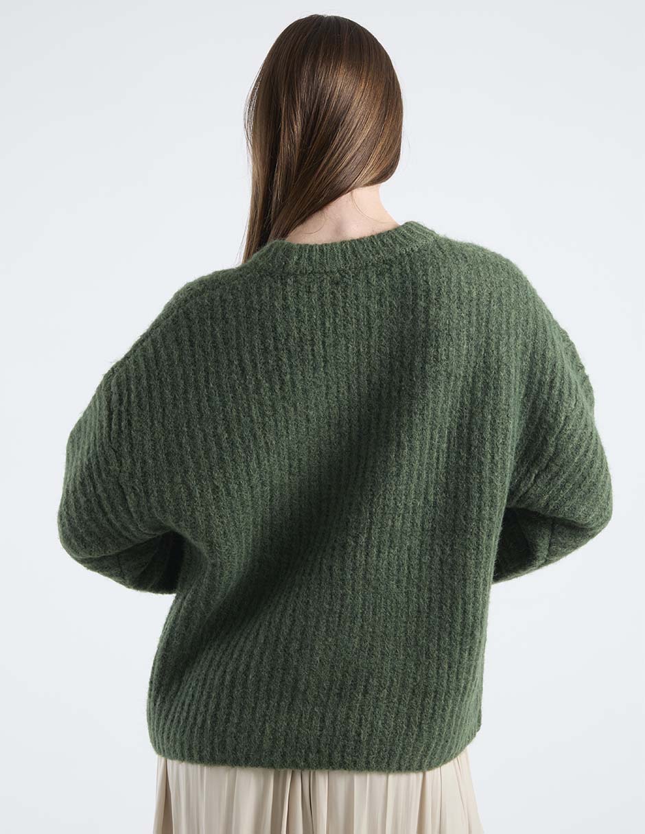 Suéter cuello redondo para mujer 6