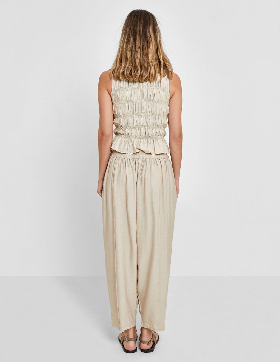 Pantalón coulotte amplio para mujer 4