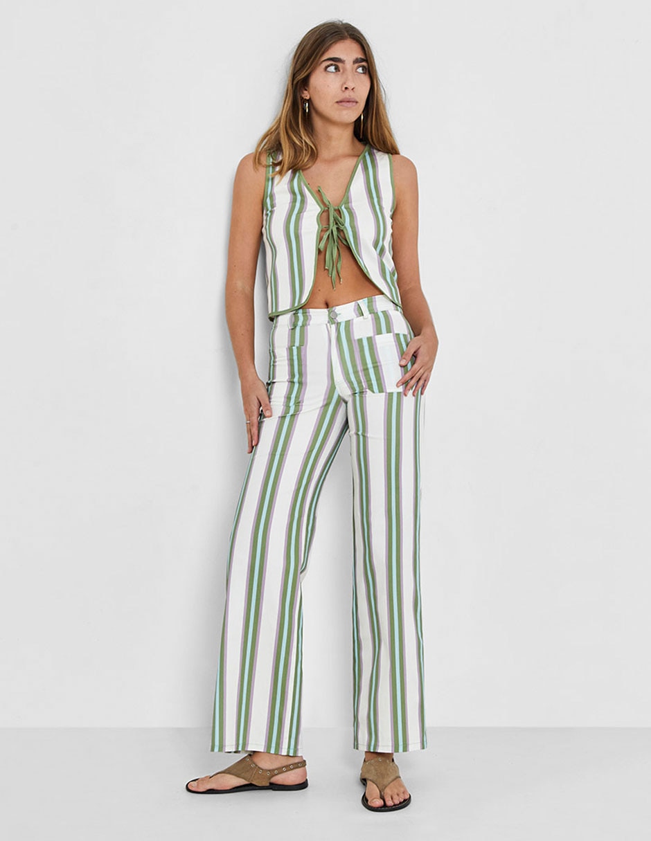 Pantalón relaxed straight para mujer