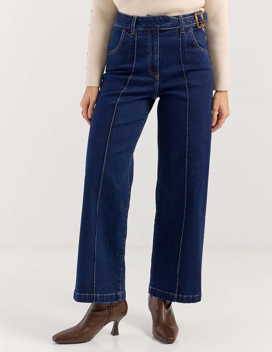 Jeans relaxed straight para mujer