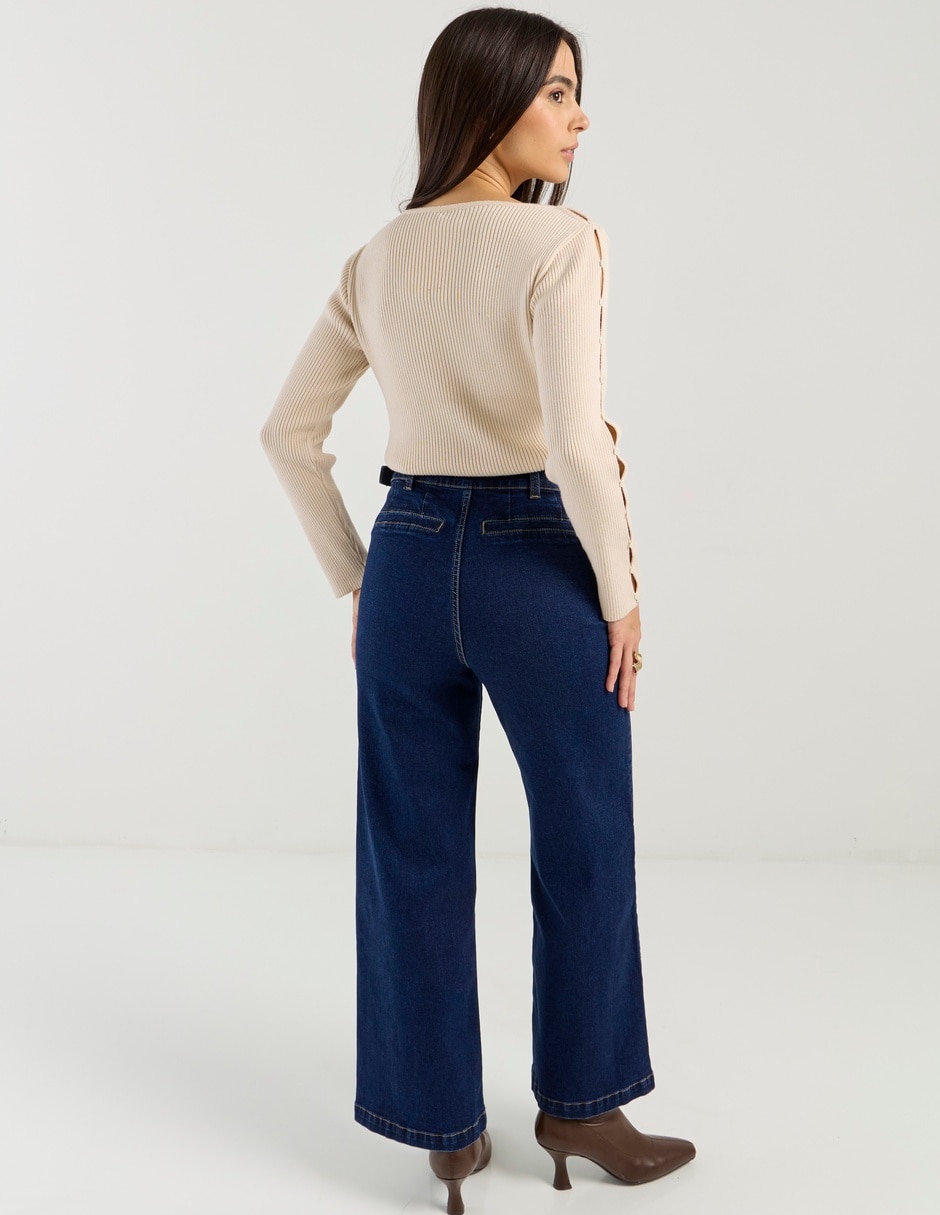 Jeans relaxed straight para mujer 2