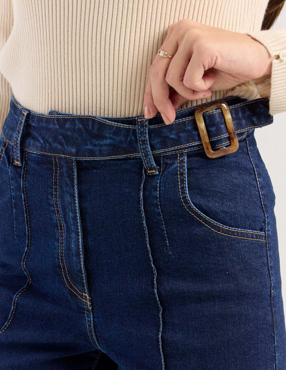 Jeans relaxed straight para mujer 4