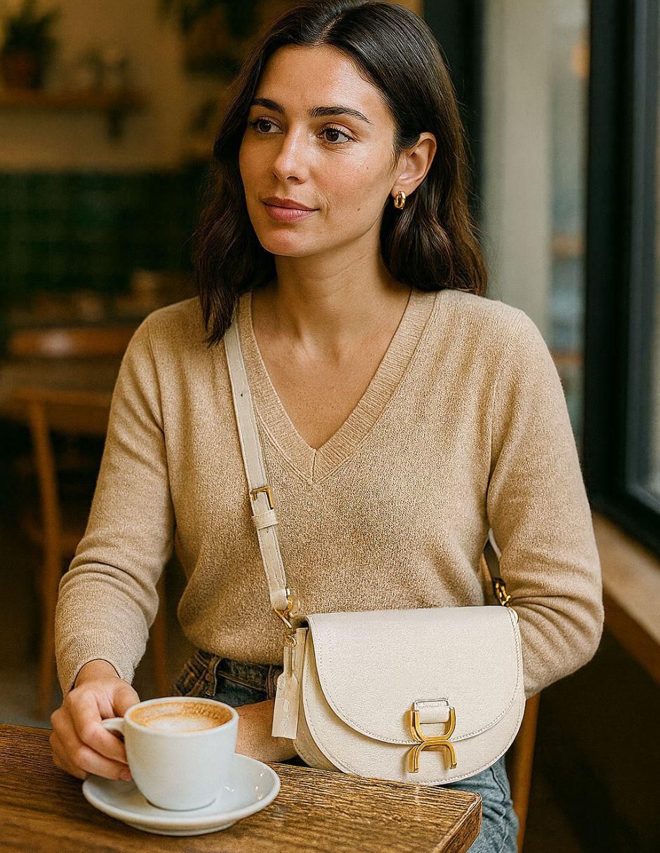 Bolsa crossbody Nerida de cuero para mujer 8