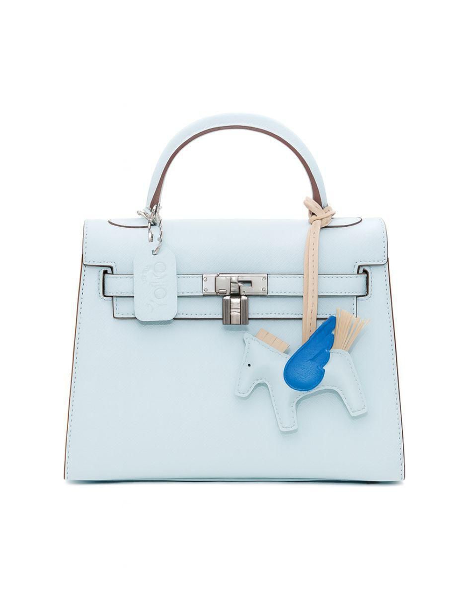 Bolsa satchel Aura de piel para mujer
