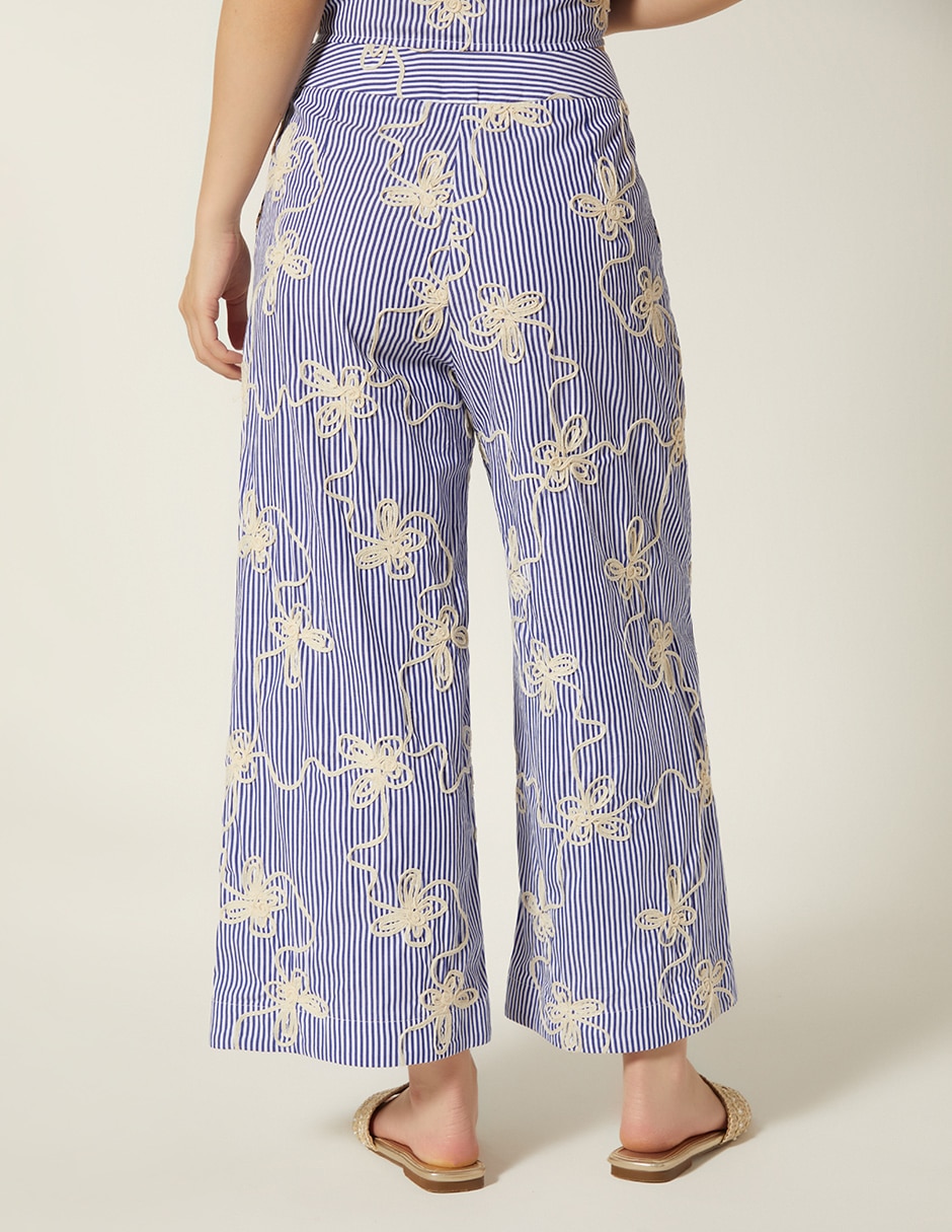 Pantalón capri amplio para mujer 2