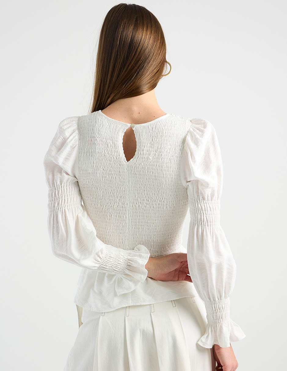 Blusa manga larga para mujer 6