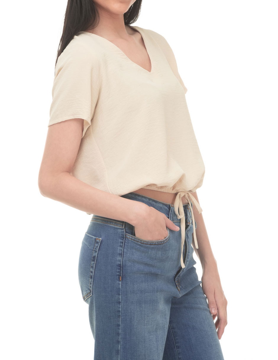 Blusa manga corta para mujer 4