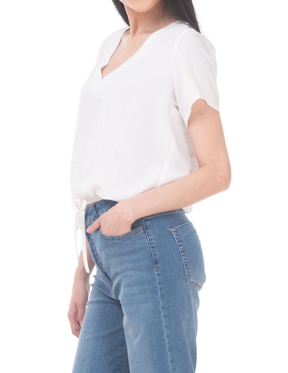 Blusa manga corta para mujer 4
