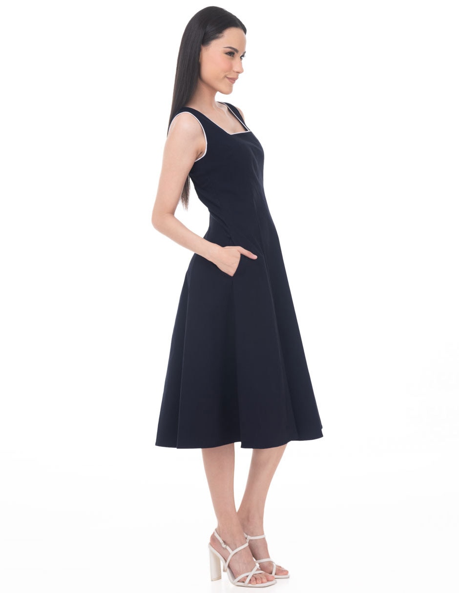 Vestido midi casual para mujer Vestido midi casual para mujer