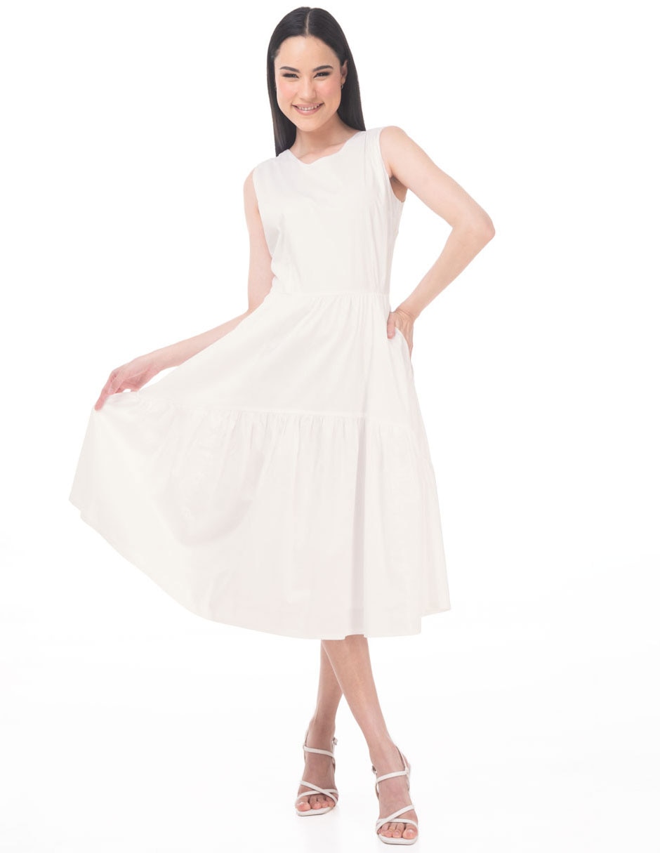Vestido midi casual para mujer Vestido midi casual para mujer