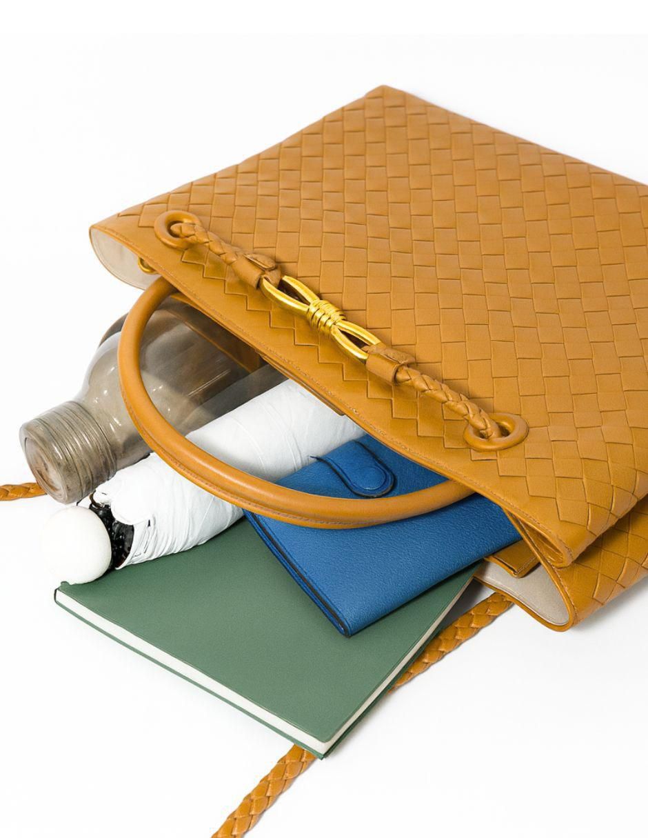 Bolsa satchel Terra de cuero para mujer 6