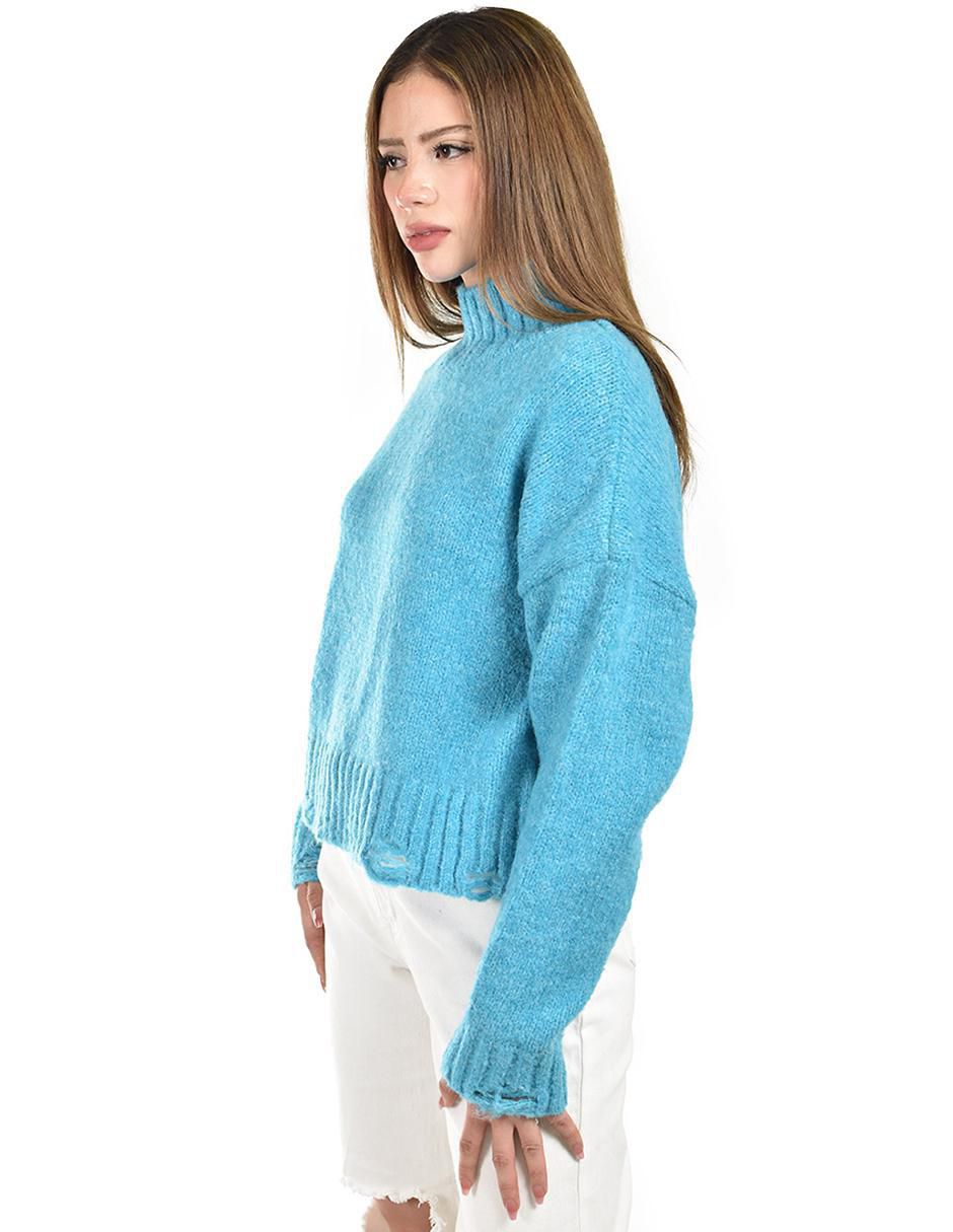 Suéter cuello alto para mujer 2
