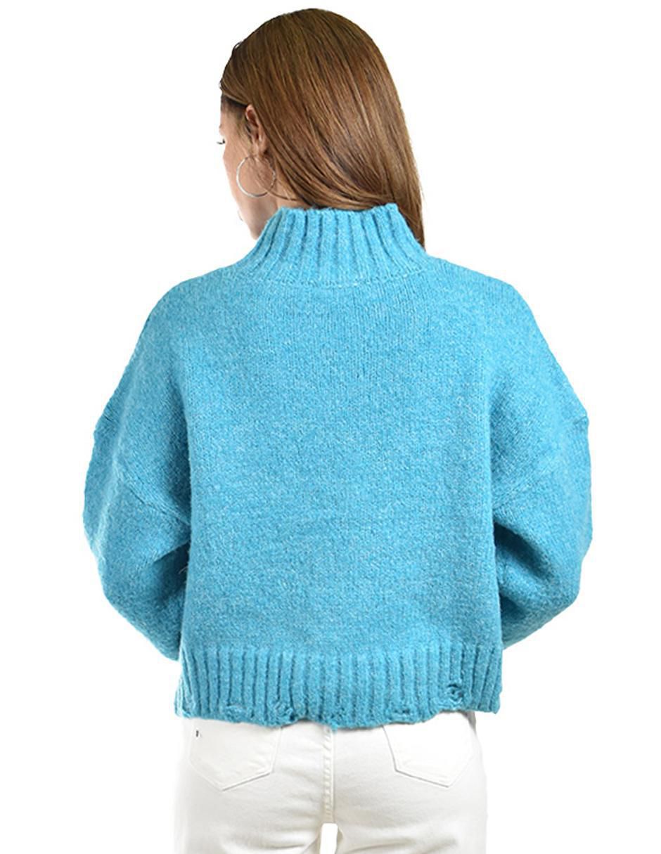 Suéter cuello alto para mujer 3