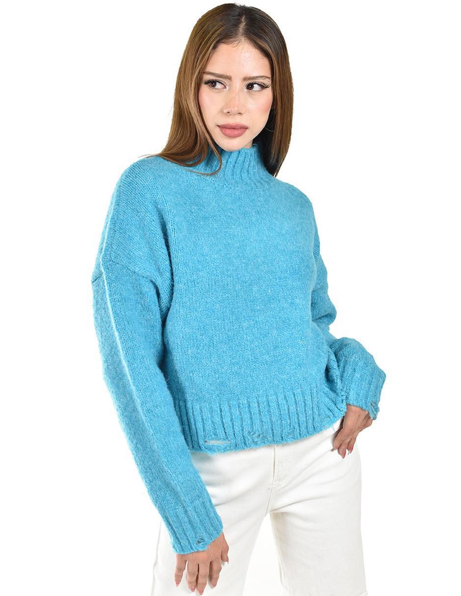 Suéter cuello alto para mujer 4