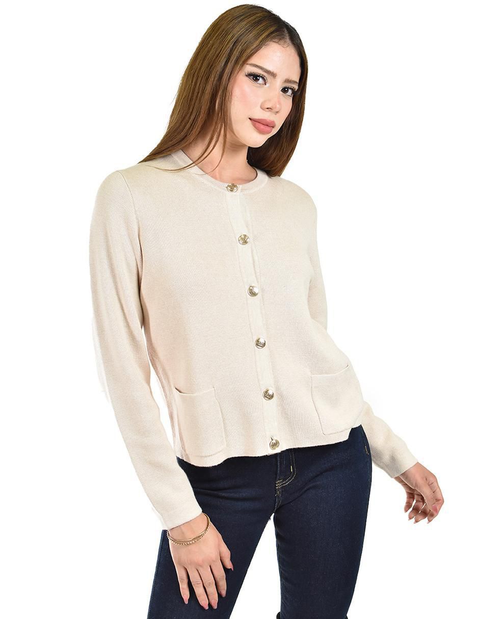 Suéter cuello redondo para mujer