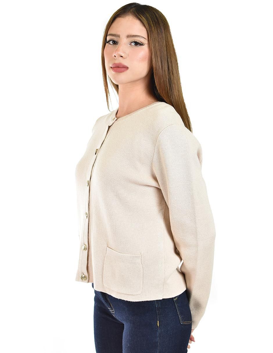Suéter cuello redondo para mujer 2