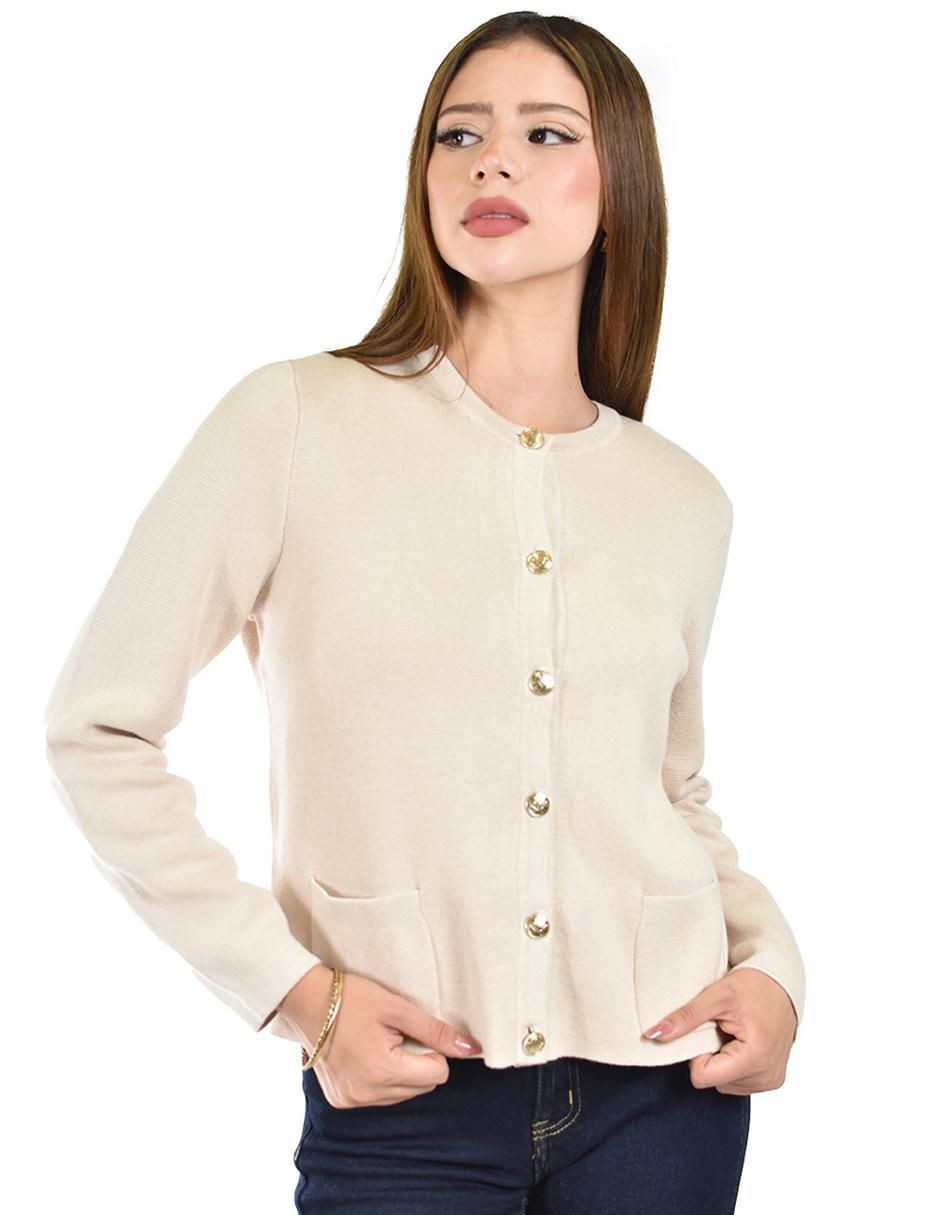 Suéter cuello redondo para mujer 5