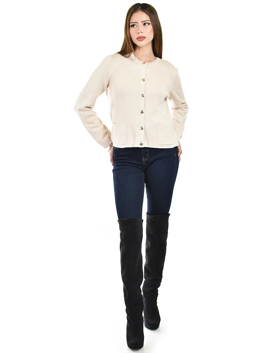 Suéter cuello redondo para mujer 6
