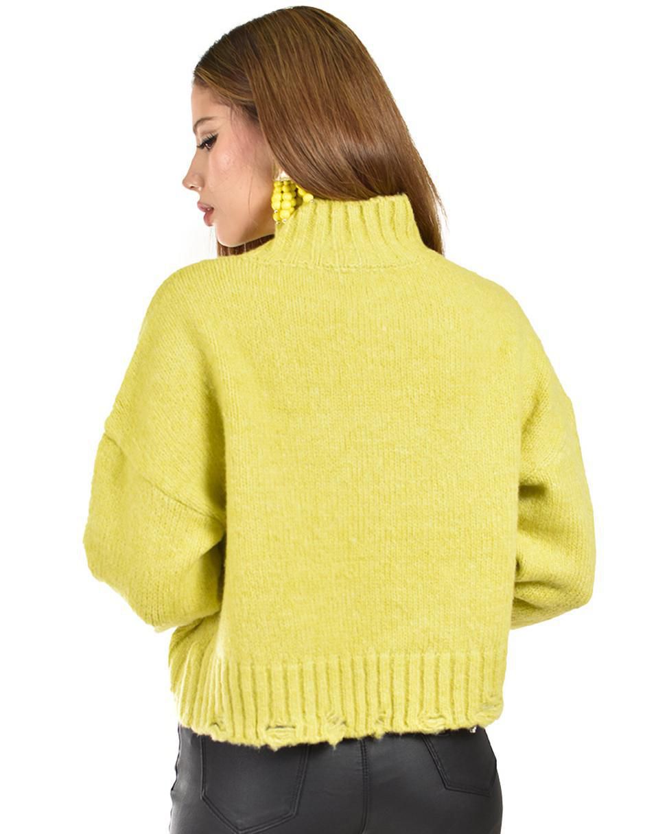 Suéter cuello alto para mujer 3