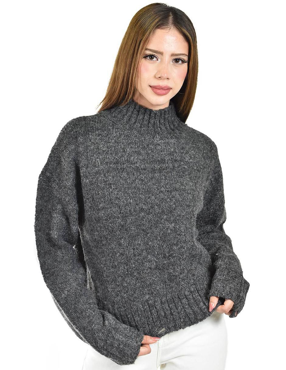 Suéter cuello alto para mujer 4