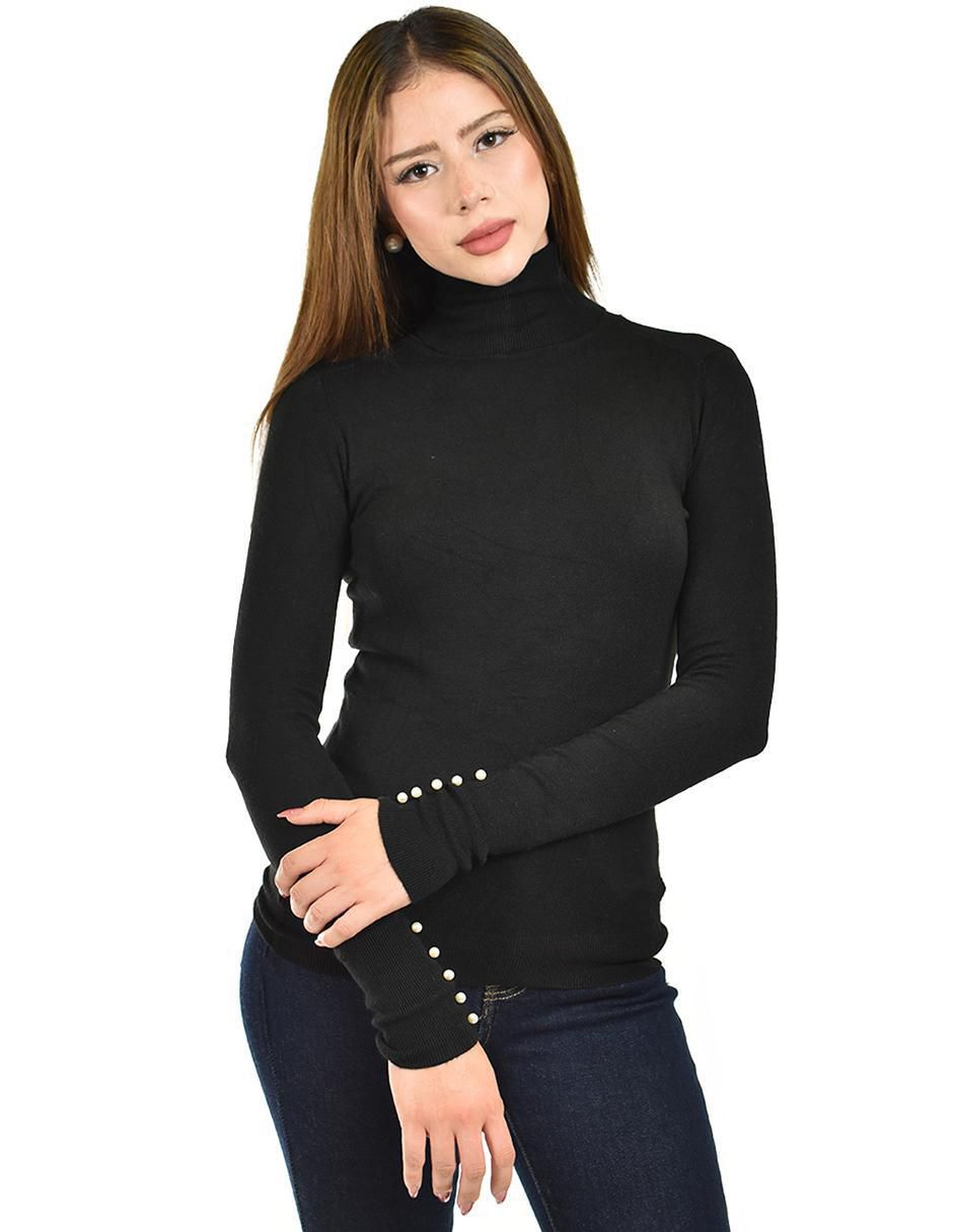 Suéter cuello alto para mujer 4