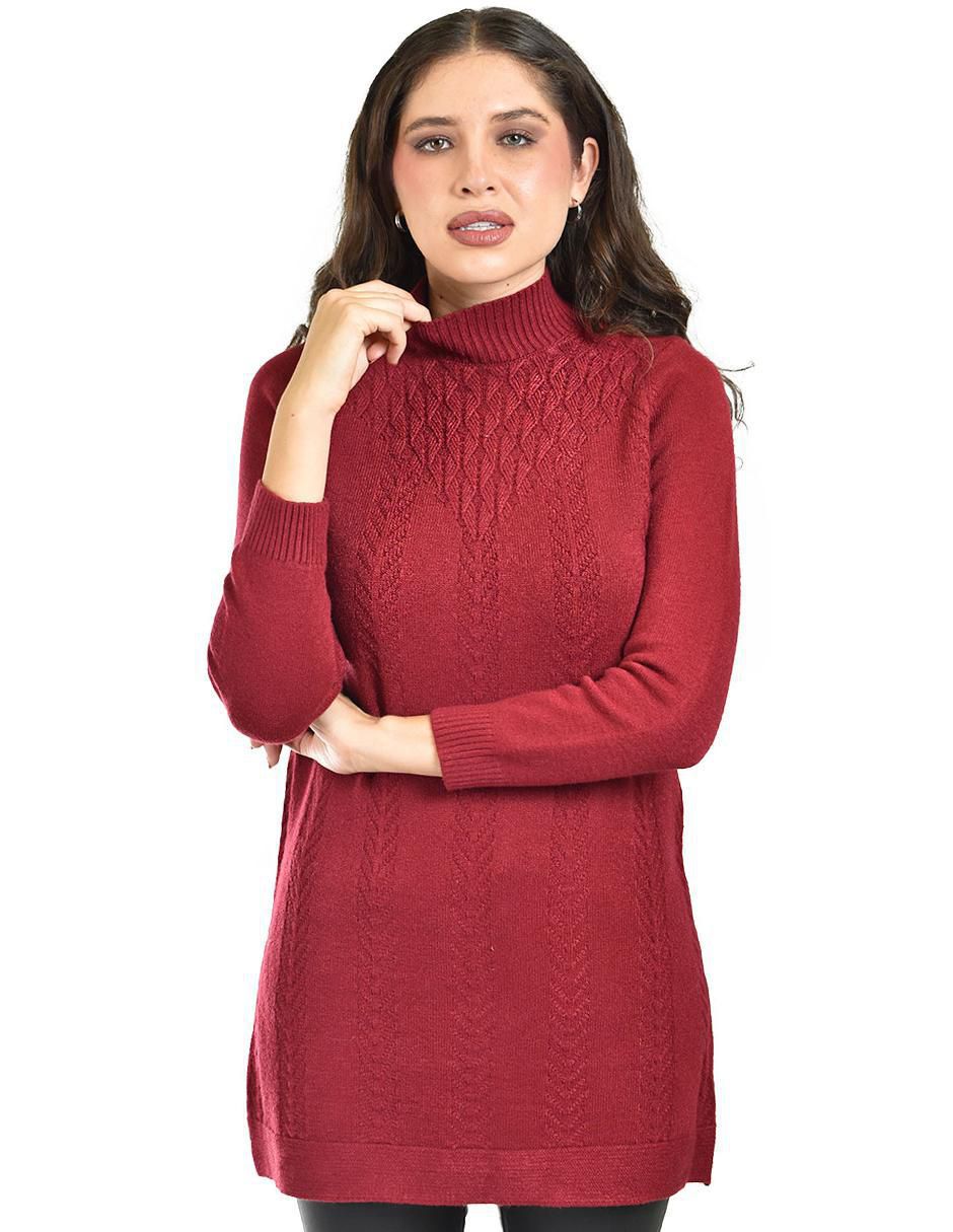 Suéter cuello alto para mujer