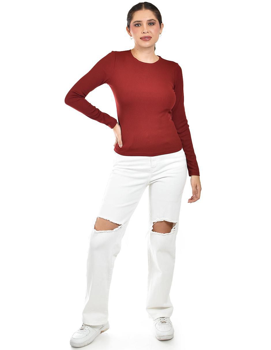 Blusa manga larga para mujer 4