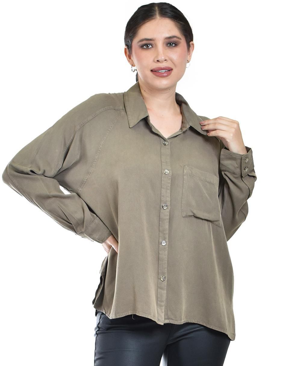 Blusa manga larga para mujer