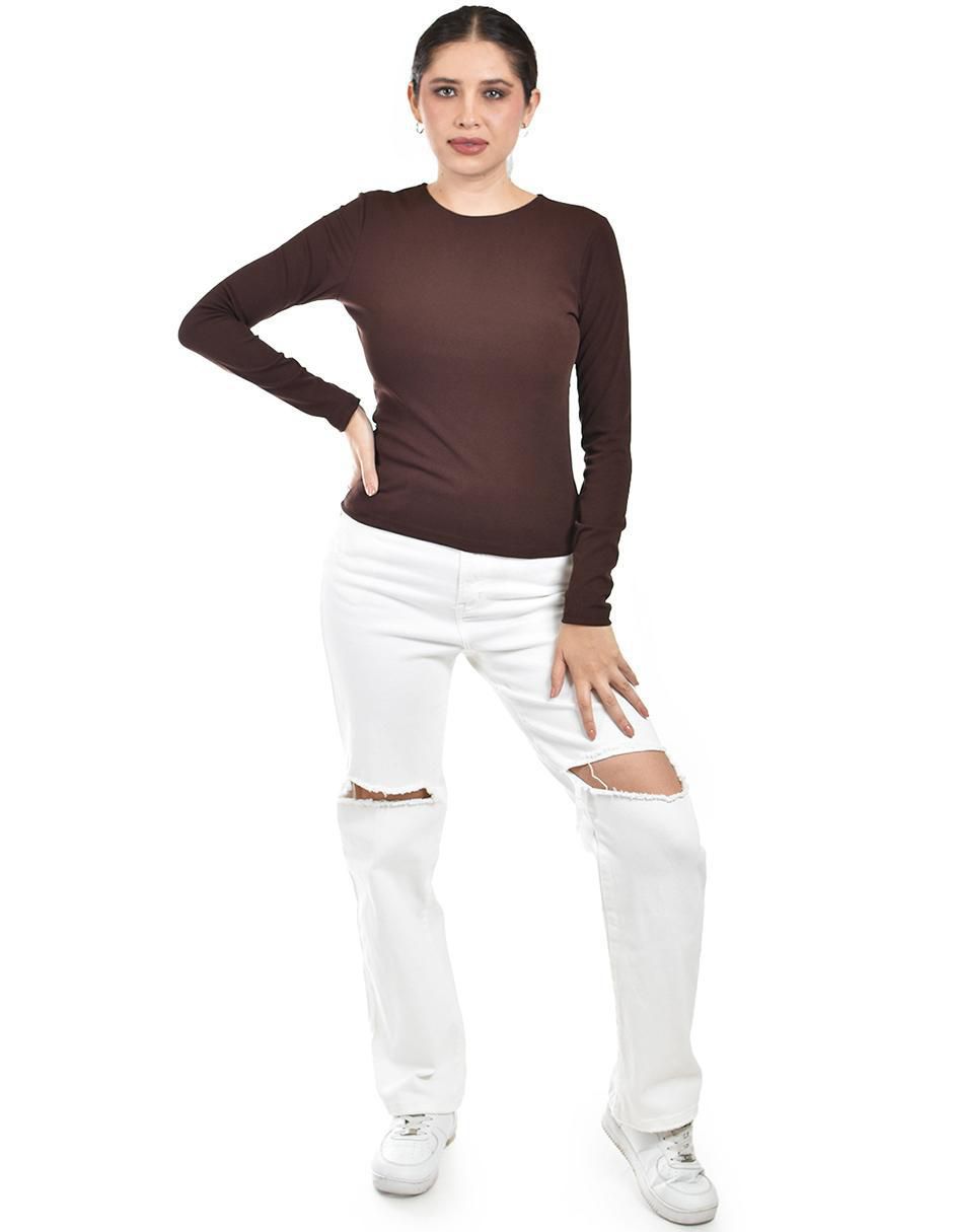 Blusa manga larga para mujer 5