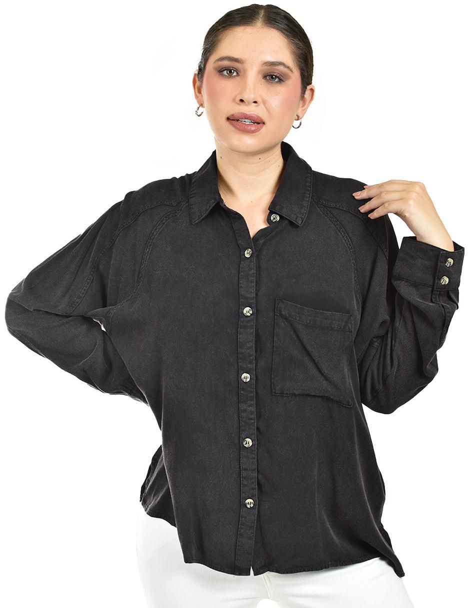 Blusa manga larga para mujer
