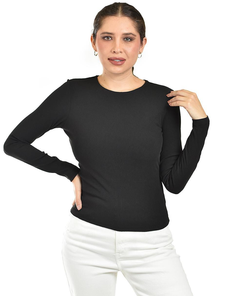 Blusa manga larga para mujer
