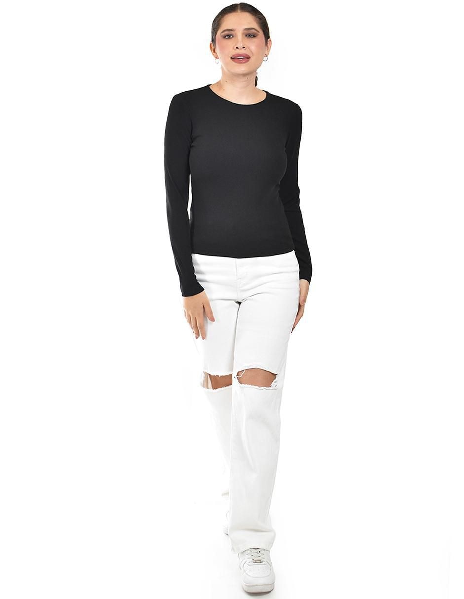 Blusa manga larga para mujer 4