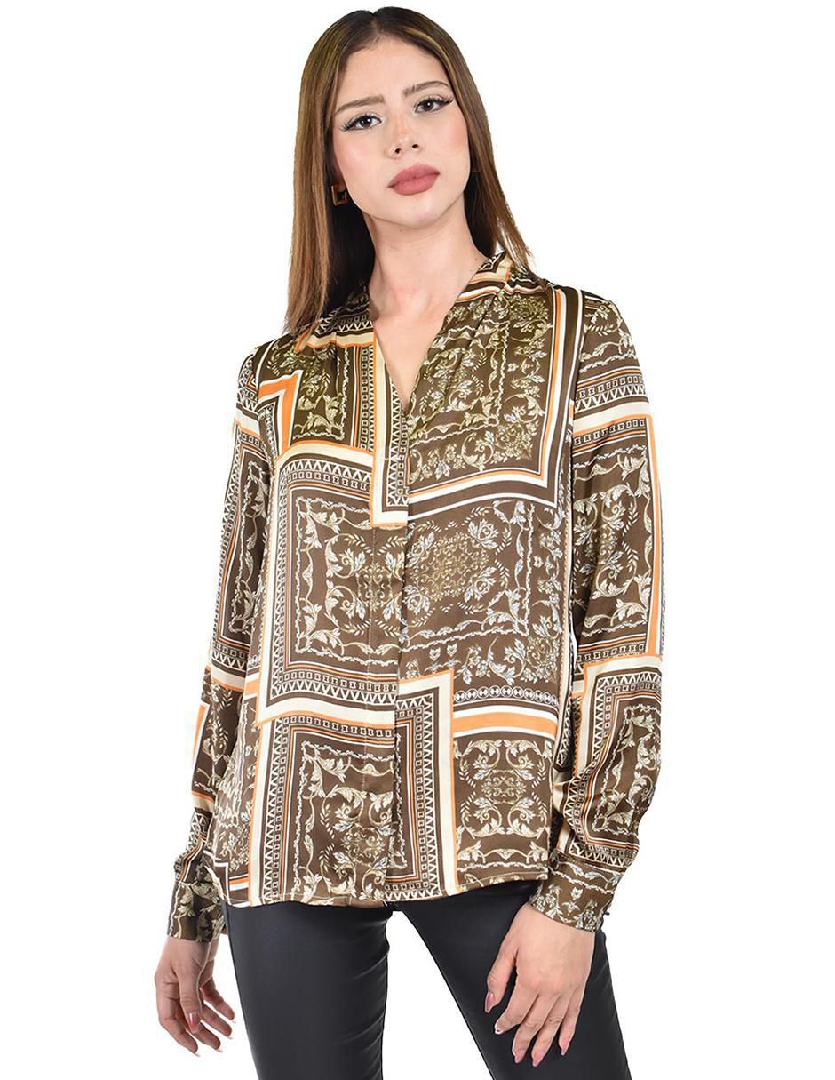 Blusa manga larga para mujer