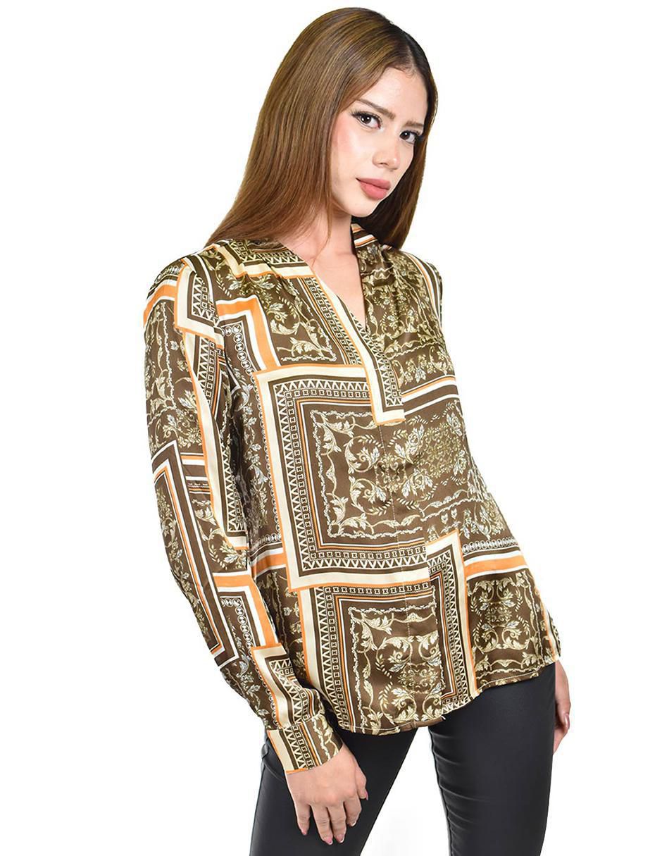 Blusa manga larga para mujer 4