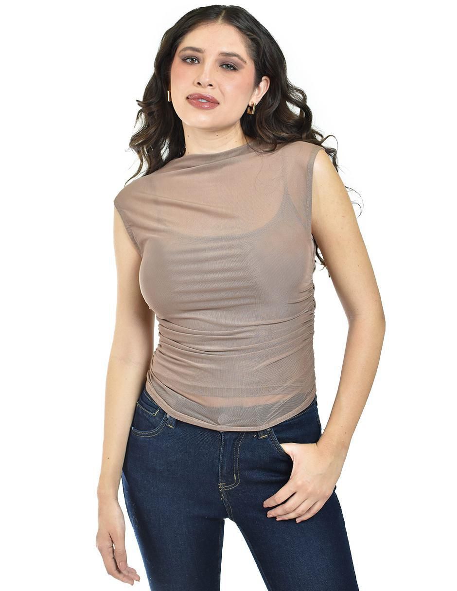 Blusa sin manga para mujer