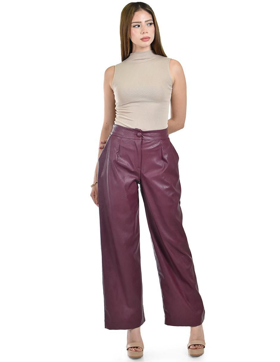 Pantalón de vestir wide leg para mujer 5