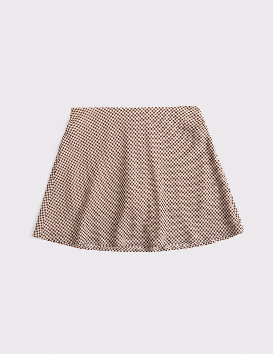 Falda mini cintura alta