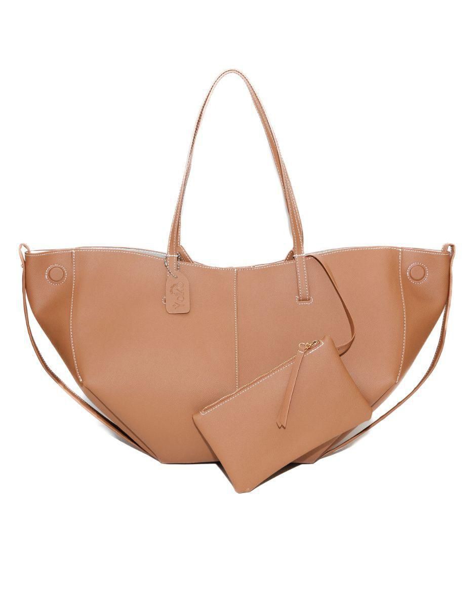 Bolsa tote Maxi Seraya de cuero para mujer