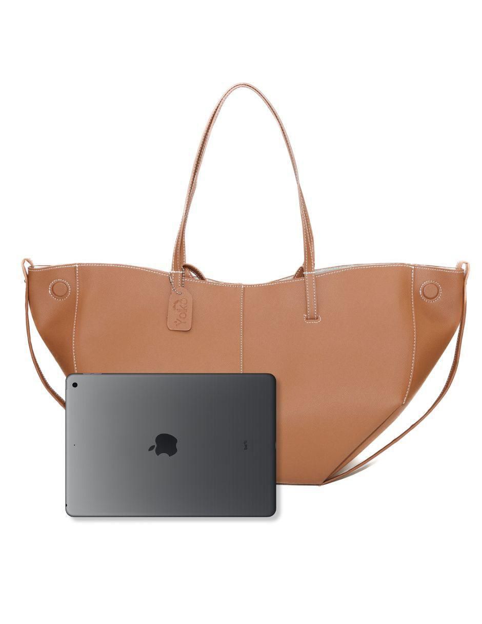 Bolsa tote Maxi Seraya de cuero para mujer 2