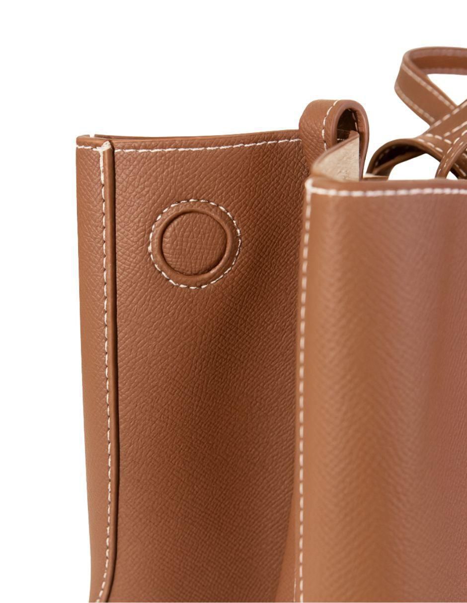 Bolsa tote Maxi Seraya de cuero para mujer 5